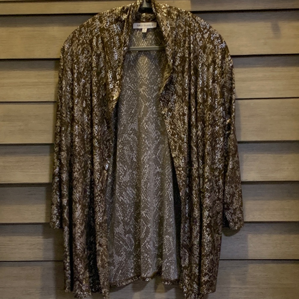 Emily Daniels Snake-Print Jacket - Picture 1 of 7